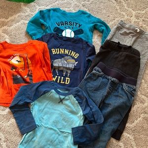 Toddler bundle jumping beans pants and shirts